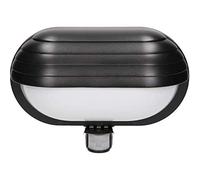 Virone Musam Weatherproof Bulkhead Light with PIR E27,IP44 Black