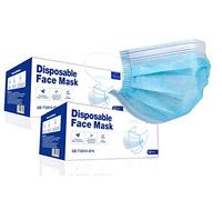 VIROSA Extra VALUE 3 Layer Face Masks | PACK of 100 | Comfortable, Protective and Suitable For Sensitive Skin - Blue