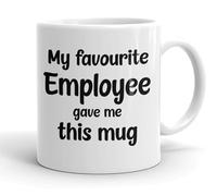 VIROSA Funny Employee Mug - “My Favourite Employee” - 11oz Coffee Mug - Fun Work Gift for Staff - Novelty Office Present