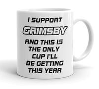 VIROSA Funny Football Mug - “Only Cup I’ll Be Getting This Year” - Gift for Grimsby Fans, Dad, Friend or Colleague - 11oz Ceramic Coffee Cup - Funny Xmas, Birthday, Father’s Day Present