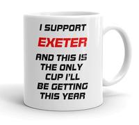 VIROSA Funny Football Mug - “This is The Only Cup I’ll Be Getting This Year” - Funny Gift for Exeter Fans, Dad, Brother or Friend - 11oz Ceramic Coffee Cup - Birthday, Xmas, Father’s Day