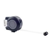 VIROSA Retractable Washing Line 30m - Dual Clothesline Dryer with Twin Cable - Heavy Duty Wall Mounted Laundry Reel for Indoor & Outdoor Use - Space-Saving Tangle-Free Design - Black