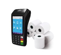 VIROSA Thermal Till Rolls, 57mm x 40mm, BPA-Free Receipt Paper, Red Warning Stripe, PDQ Payment Terminal Compatible (20)
