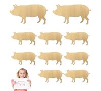 Virtcooy Animal Painting Stencils | 10X Wooden Animal Shapes Cutouts - Art Crafts Painting Stencils Children's Art Class Blank Cutouts