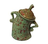 Virtcooy Sassy Canister with | Akimbo Jar for Coffee, Tea, Sugar, Green