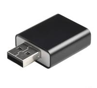Virtual 7.1 USB Audio Converter for Headphones Speakers | for instant sound, compatible with for windows for linux for mac, replaces faulty onboard audio, easy setup(Black)