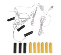 Virtual AA Battery, USB AA Battery Eliminators for LED Lights, Lamps, Fans, Cameras, Replacement for 4, 5 V and 3 V Batteries, USB Fairy Lights Eliminators for Exhibition Replacement Batteries,