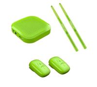 Virtual Air Drum Set,Electric Air Drum Sticks Kit,Invisible Drum For Adults,portable Intelligent Somatosensory Drum,with Drumsticks,Pedals, Multi-function Speaker And Bluetooth，for Adult Kids(Green,Ad