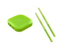 Virtual Air Drum Set,Electric Air Drum Sticks Kit,Invisible Drum For Adults,portable Intelligent Somatosensory Drum,with Drumsticks,Pedals, Multi-function Speaker And Bluetooth，for Adult Kids(Green,Ba