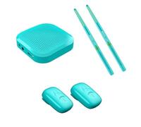 Virtual Air Drum Set,Electric Air Drum Sticks Kit,Invisible Drum For Adults,portable Intelligent Somatosensory Drum,with Drumsticks,Pedals, Multi-function Speaker And Bluetooth，for Adult Kids(Blue,Adv