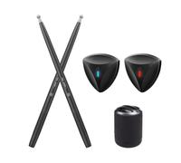 Virtual Air Drum Set,Electric Air Drum Sticks Kit,portable Intelligent Somatosensory Drum,with Drumsticks,Two Pedals(L-HIHAT、R-BASS),Bluetooth Speaker Millisecond Level Connection,for Adult Kids