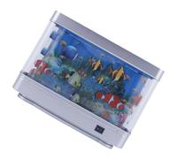 Virtual Baby Aquarium Night Light LED Aquarium Decors Light Cartoon Lamp with Moving Fish Simulated Fish Lamp