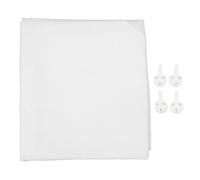 Virtual Background Screen Opaque Foldable Photoshoot Backdrop, Polyester Collapsible Photo Backdrop for Studio Video Portrait Photography, 3x2m with Seamless Nails (White)