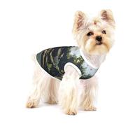 Virtual landscape painting Premium Dog Tshirt - Soft 100% Cotton Ropa Para Perros, Perfect for Small to Medium Dogs, Stylish and Comfortable Shirts for Dogs M