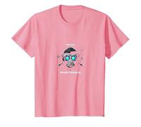 Virtual Monkey Business: Futuristic Primate Tech Humor T-Shirt, Kids, Pink, 12 Years