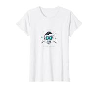 Virtual Monkey Business: Futuristic Primate Tech Humor T-Shirt, Women, White, 3XL