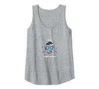 Virtual Monkey Business: Futuristic Primate Tech Humor Tank Top, Women, Heather Grey, M