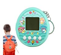 Virtual Pet Toy - ABS Electronic Component Mini Console | Digital Pet Game Machine Handheld Keychain Egg Style | Classic Interactive Electronic Pett For Feeding Play Travel Entertainment And Daily Use
