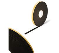 Virtual Plastics Double Sided Foam Tape - Black - 2mm x 10mm x 25m - Security/Glazing/Craft Tape