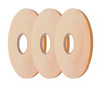 Virtual Plastics Double Sided Foam Tape - Heavy Duty Glazing Tape - 3 Pack of White - 3mm Thick x 10mm Wide x 20 Metres Long