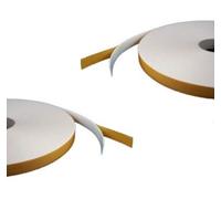 Virtual Plastics Double Sided Foam Tape - White - 1mm x 10mm x 50m - Security/Glazing/Craft Tape