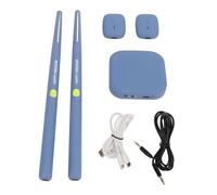 VIRTUAL REALITY DRUM SET PORTABLE ELECTRONIC DRUM KIT FOR BEGINNERS ADULTS 3D MOTION SENSING TECHNOLOGY (Azul)