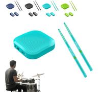 Virtual Reality Electric Air Drum Set, Portable Electronic Drum Set with Drumsticks, Pedals, Electric Tabletop Drumset Machine for Beginners Adults Kids Drummer's Gift