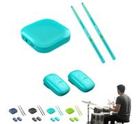 Virtual Reality Electric Air Drum Set, Portable Electronic Drum Set with Drumsticks, Pedals, Electric Tabletop Drumset Machine for Beginners Adults Kids Drummer's Gift