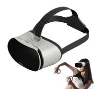 Virtual Reality Glasses: 3D Glasses with Small Headphones, Portable Set with Adjustable Head Straps and Lenses | Virtual Reality Headset for Mobile Phones
