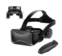 Virtual Reality Glasses - Cordless Device, Smartphone Supported Headset, Wide Angle 3D Optics, Integrated Remote Controller, Eye Comfort Technology | Interactive Media Accessory for App Play Cinema