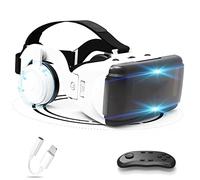 Virtual Reality Headset Bluetooth Remote Controller VR Goggles Glasses VR Headsets for 3D Movies Video Games for iPhone 13 Pro Max/13 Pro/13/12/11, for Samsung Galaxy S21, Huawei, Xiaomi, 4.7-6.8in,