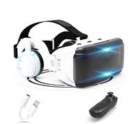 Virtual Reality Headset Bluetooth Remote Controller VR Goggles Glasses VR Headsets for 3D Movies Video Games for iPhone 13 Pro Max/13 Pro/13/12/11, for Samsung Galaxy S21, Huawei, Xiaomi, 4.7-6.8in,