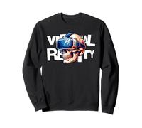 Virtual Reality Skull VR Gamer Futuristic Art Sweatshirt