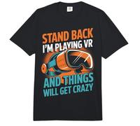 Virtual Reality Stand Back I'm Playing Vr Comfort Colors Adult Heavyweight T-Shirt
