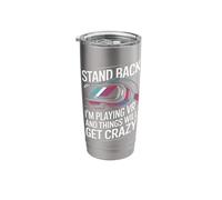 Virtual Reality Stand Back I'm Playing Vr Stainless Steel Insulated Tumbler