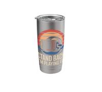 Virtual Reality Stand Back I'm Playing Vr Stainless Steel Insulated Tumbler