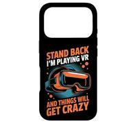Virtual Reality Stand Back I'm Playing Vr Videogames Case for iPhone 17 Pro