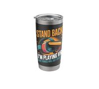 Virtual Reality Stand Back I'm Playing Vr Videogames Stainless Steel Insulated Tumbler