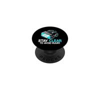 Virtual Reality Stay Clear To Avoid Injury Humor VR Gaming PopSockets Adhesive PopGrip