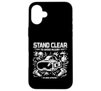 Virtual Reality VR Headset Gamer Stand Clear to Avoid Injury Case for iPhone 16 Plus