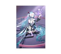 Virtual Singer Miku Hatsune HD Wall Art Deco Poster Canvas Poster Wall Art Decor Print Picture Paintings for Living Room Bedroom Decoration 16x24inch(40x60cm)