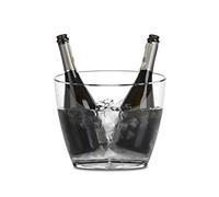 Virtually Unbreakable Hard Plastic Ice Bucket/Cooler Bucket/Wine Cooler. Holds 2 Bottles of Prosecco or Fizz or 3 Bottles of Wine