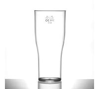 Virtually Unbreakable Heavy Duty Polycarbonate 22oz Oversized Plastic Tulip Pint Glass (Pack of 6)