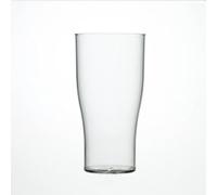 Virtually Unbreakable Heavy Duty Polycarbonate Tulip Plastic Pint Glass (Pack of 12)