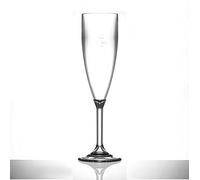 Virtually Unbreakable Polycarbonate Champagne Flute Elite Premium Champ Flute CE @ 125ml Pack of 12