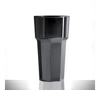 Virtually Unbreakable Polycarbonate HiBall Elite Remedy 12oz Tall Black Pack of 4
