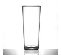 Virtually Unbreakable Polycarbonate Straight Plastic Pint Glass (Pack of 4)