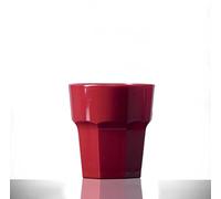 Virtually Unbreakable Polycarbonate Tumbler Elite Remedy 9oz Rocks Red Pack of 18