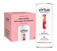 Virtue Clean Energy Strawberry & Lime Flavour Energy Drink (4 x 250ml Multipack)