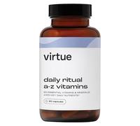 Virtue Daily Ritual A-Z Vitamins | 22 Essential Vitamins & Minerals | Comprehensive Daily Multivitamin | 60 Vegan Capsules